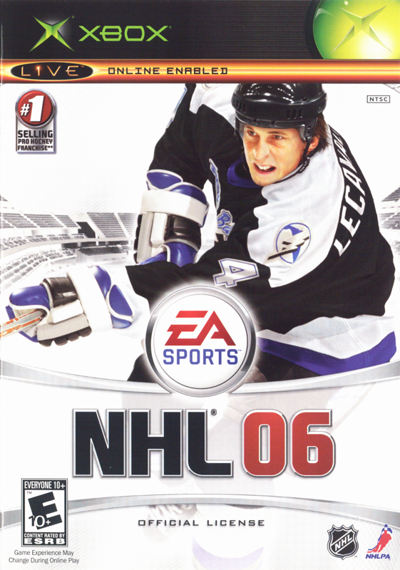 NHL 06 box art for Xbox